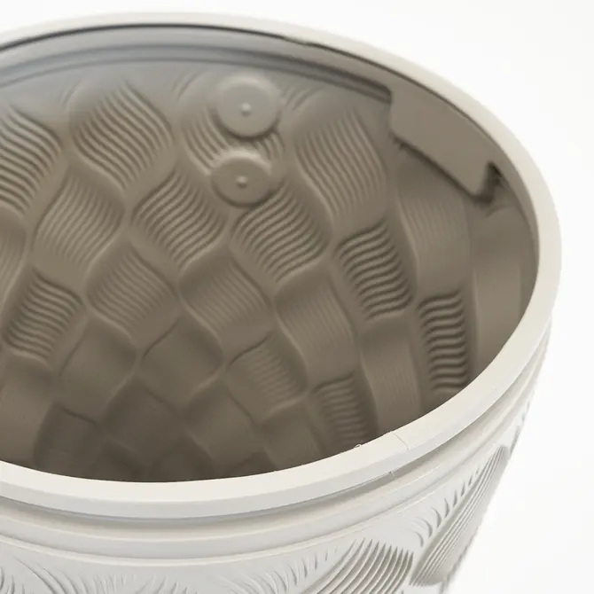 Vita Regenton Flow licht grijs 240L + Kraan met Gardena koppeling + plantenbak - afbeelding 8