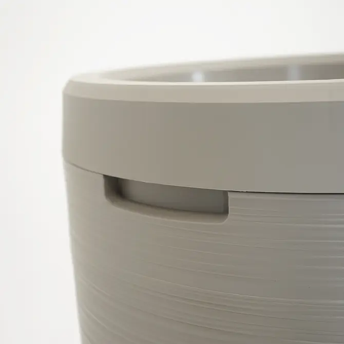 Vita Regenton Gobi licht grijs 240L + Kraan met Gardena koppeling + Plantenbak - afbeelding 5