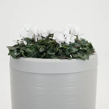 Vita Regenton Gobi licht grijs 240L + Kraan met Gardena koppeling + Plantenbak - afbeelding 3