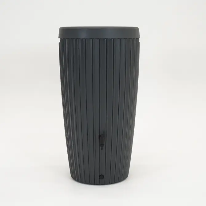 Vita Regenton Mika antraciet 240L + Kraan met Gardena koppeling + Plantenbak - afbeelding 1