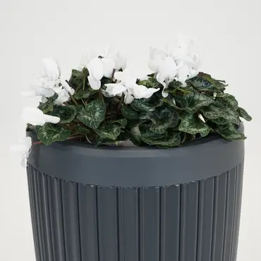 Vita Regenton Mika antraciet 240L + Kraan met Gardena koppeling + Plantenbak - afbeelding 3