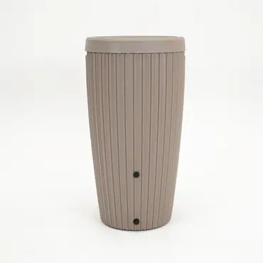 Vita Regenton Mika taupe 240L, incl. vulautomaat, kraan met Gardena koppeling en plantenbak