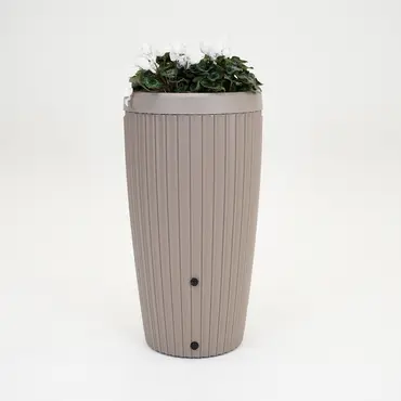 Vita Regenton Mika taupe 240L, incl. vulautomaat, kraan met Gardena koppeling en plantenbak - afbeelding 10