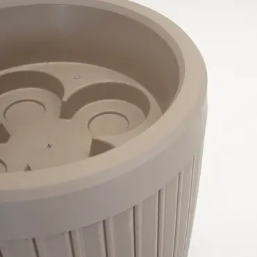 Vita Regenton Mika taupe 240L + Kraan met Gardena koppeling + Plantenbak - afbeelding 7