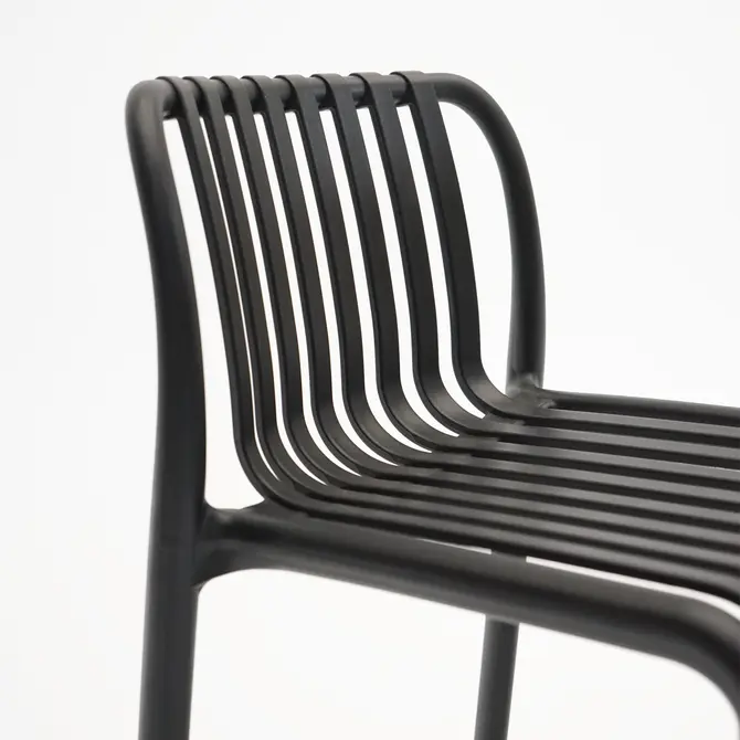 Porto barstoel zwart met santo bartafel, Vita stoel, Tuincentrum Outlet