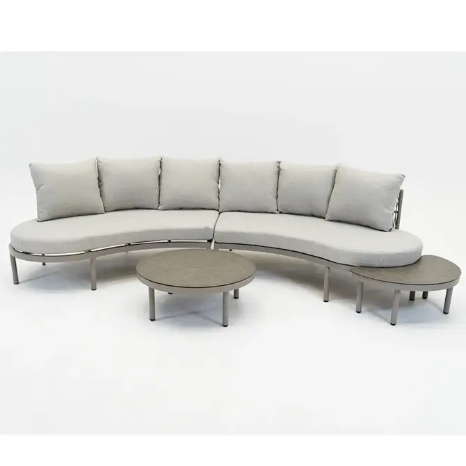 Vita Solita lounge sofa set 4-dlg taupe opstelling, Vita tuinmeubelen, tuincentrumoutlet.com