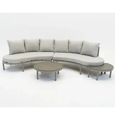 Vita Solita lounge sofa set 4-dlg taupe opstelling, Vita tuinmeubelen, tuincentrumoutlet.com
