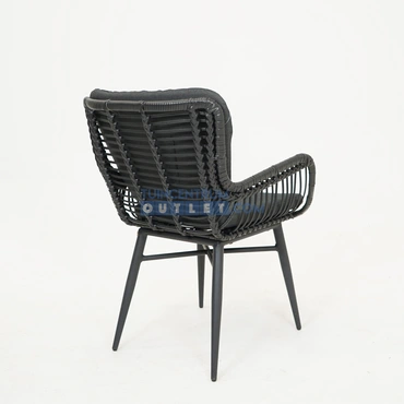 Spider Zwart Dining Tuinstoel Vita achter, Vita, tuincentrumoutlet.com