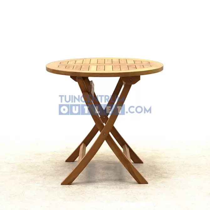 Vita tuintafel Milton teak rond Ø80H76 cm - afbeelding 1