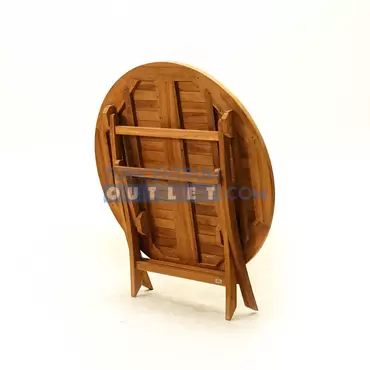 Vita tuintafel Milton teak rond Ø110H76 cm - afbeelding 2