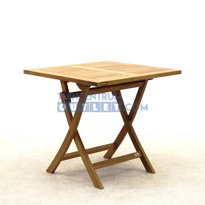 Vita tuintafel Milton teak vierkant 80x80x76 cm - afbeelding 1