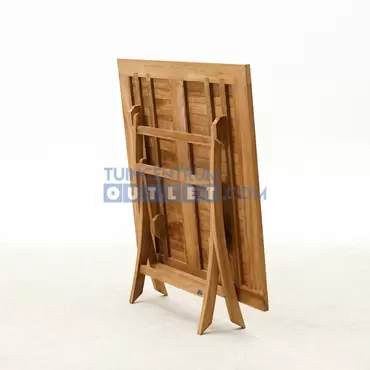 Tuintafel Milton teak vierkant -110x110x76 cm - afbeelding 2