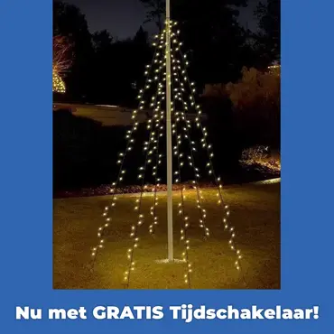 VLAGGENMAST VERLICHTING 360LED www.tuincentrumoutlet.com