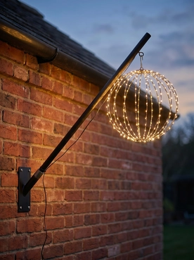 Vlaggenstokhouder aluminium zwart sfeer, Twinkle Pole, tuincentrumoutlet.com