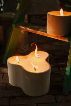 Vlamschaal clover 22u d23h14cm sfeer, SPAAS, tuincentrumoutlet.com