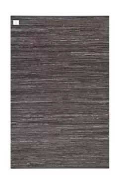 Vloerkleed Leer Koffie 160 x 240 cm