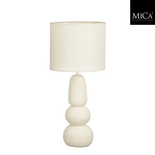 Vloerlamp menko d38h84cm creme, Mica Decorations, tuincentrumoutlet.com