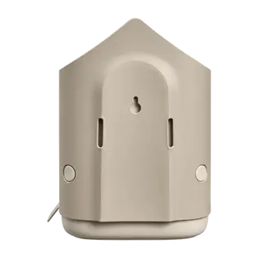 Voedersilo cosy 18cm beige achterkant, Elho, tuincentrumoutlet.com