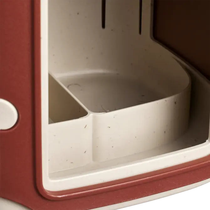 Voedersilo cosy 18cm toscaans rood details, Elho, tuincentrumoutlet.com