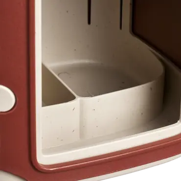 Voedersilo cosy 18cm toscaans rood details, Elho, tuincentrumoutlet.com