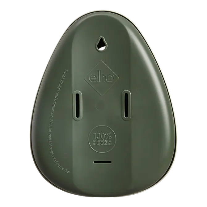 Vogelhuis essential 18cm grijs achter, Elho, tuincentrumoutlet.com