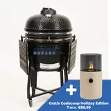 Volt! Grenade Grill 24" Zwart Keramische Kamado BBQ XL Barbecue