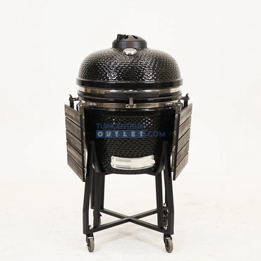 Volt! Grenade Grill 24" Zwart Keramische Kamado BBQ XL Barbecue