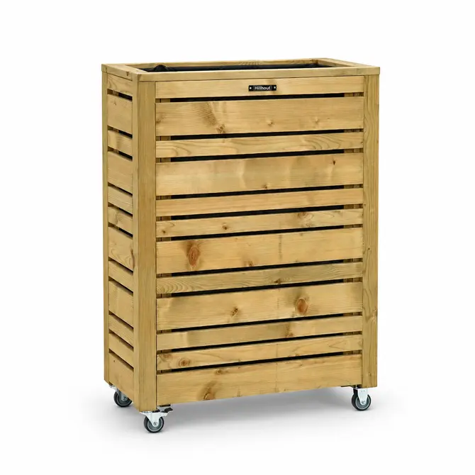Vur bloembak flux 70x30x90 impg incl. wielen, woodvision, tuincentrumoutlet.com