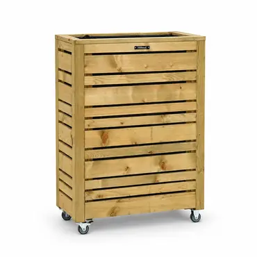 Vur bloembak flux 70x30x90 impg incl. wielen, woodvision, tuincentrumoutlet.com