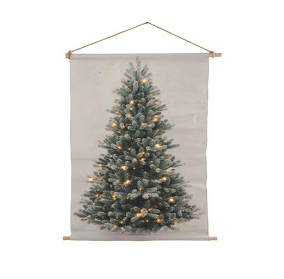 Wanddoek kerstboom A LED rh Cosy S veelkleurig - tuincentrumoutlet.com