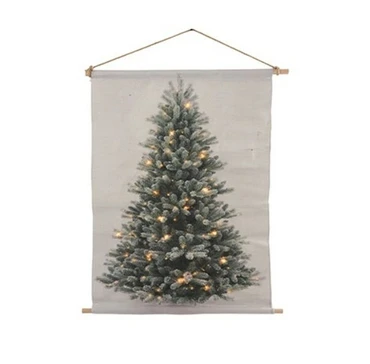 Wanddoek kerstboom A LED rh Cosy S veelkleurig - tuincentrumoutlet.com