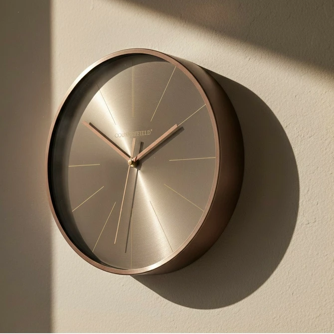 Wandklok ro Copper S brons sfeer, Decostar, tuincentrumoutlet.com