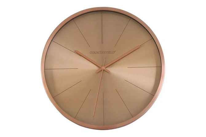 Wandklok ro Copper S roze goud, Decostar, tuincentrumoutlet.com