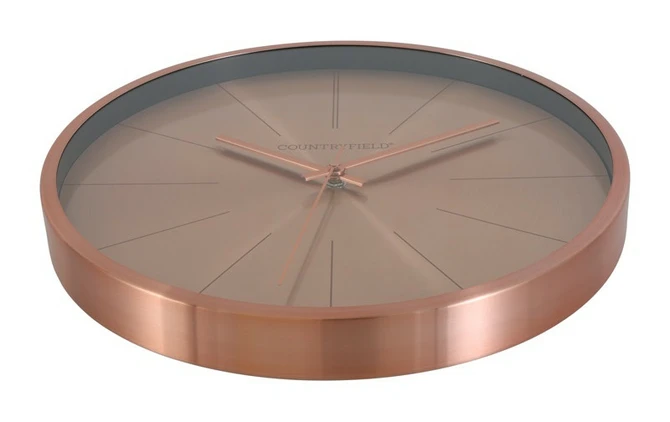 Wandklok ro Copper S roze goud zij, Decostar, tuincentrumoutlet.com