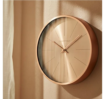 Wandklok ro Copper S roze goud sfeer, Decostar, tuincentrumoutlet.com