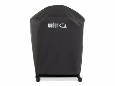 Weber Premium Barbecuehoes Q1000N Q2000N met Onderstel Stand Zwart BBQ Hoes Beschermhoes Cover