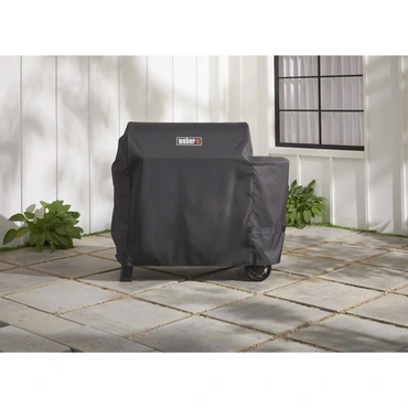 Weber Premium Barbecuehoes Searwood 600 XL Zwart Pellet BBQ Hoes Beschermhoes - afbeelding 4
