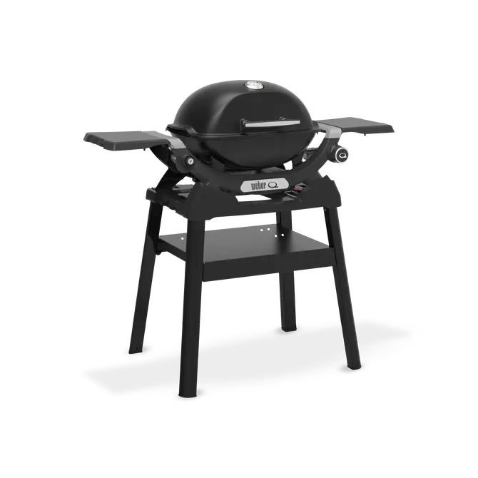 Weber Q1200N with Stand schuin, Weber, tuincentrumoutlet.com
