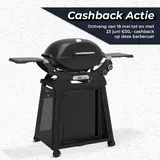 Weber Q 2800N+ Gas BBQ met stand Barbecue Q2800N+ Werkblad Zwart Onderstel Black Frame