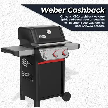 Weber Spirit E-325 Gasbarbecue Gas BBQ E325 Barbecue Zwart GBS
