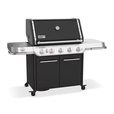 Summit FS38 E-gasbarbecue zijkant, Weber, Tuincentrumoutlet