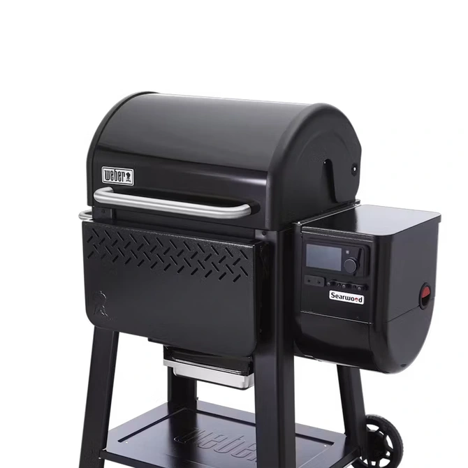 Weber Tafel Searwood 600 Werktafel Voorzijde Zwart Pellet BBQ Front Table Shelf - afbeelding 2