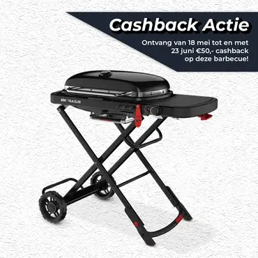 Weber Traveler LP Stealth Editie Gasbarbecue Gas BBQ
