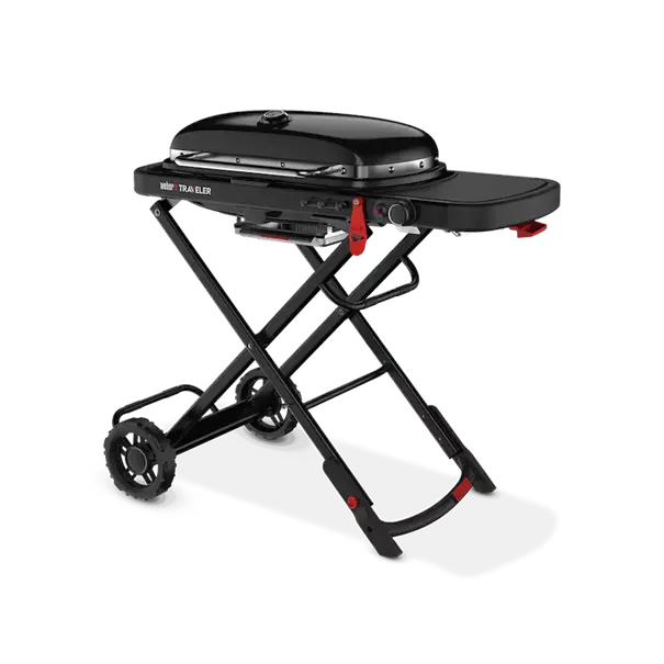 Weber traveler stealth - zijaanzicht 2 - bbqkopen.nl