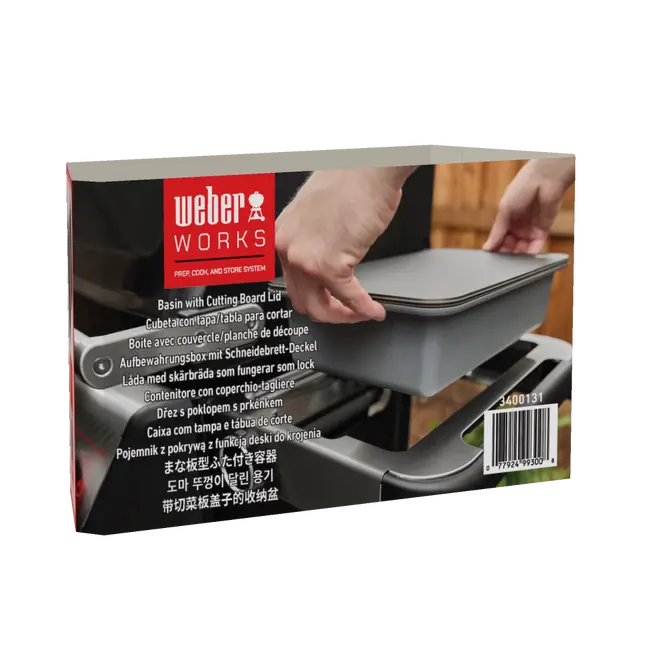 Weber Works Basin and Cutting Board verpakking, Weber, tuincentrumoutlet