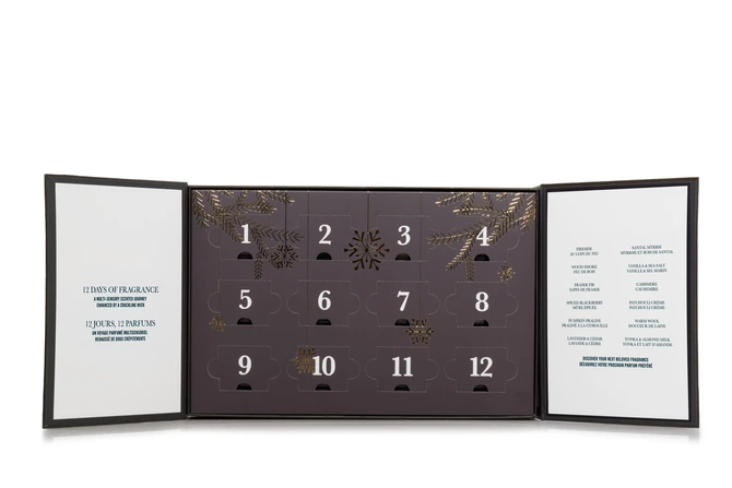 WW Deluxe Advent Calendar Giftset open, Woodwick, tuincentrumoutlet.com