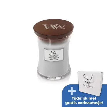 WoodWick Lavender & Cedar Medium Candle
