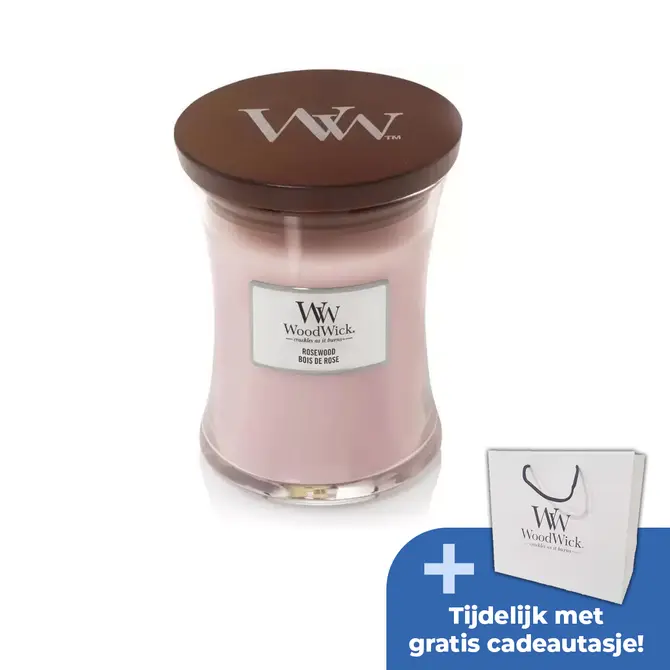 WoodWick Rosewood Medium Candle - afbeelding 1