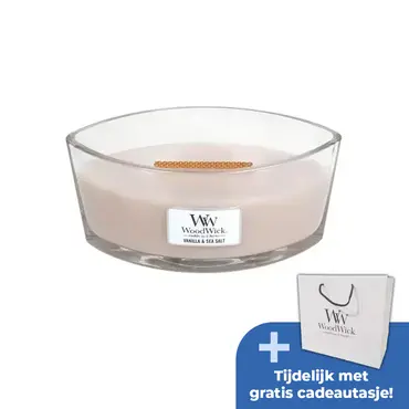 WoodWick Vanilla & Sea Salt Ellipse Candle