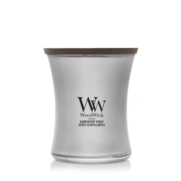 WW Candescent Coast Medium Candle - Silver, Woodwick, tuincentrumoutlet.com